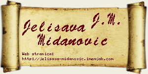 Jelisava Midanović vizit kartica